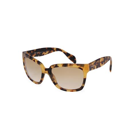 prada sunglasses spr07p 56-18 140|Prada Brown Gold Tortoise Cat Eye Glasses Italy SPR07P 2AU .